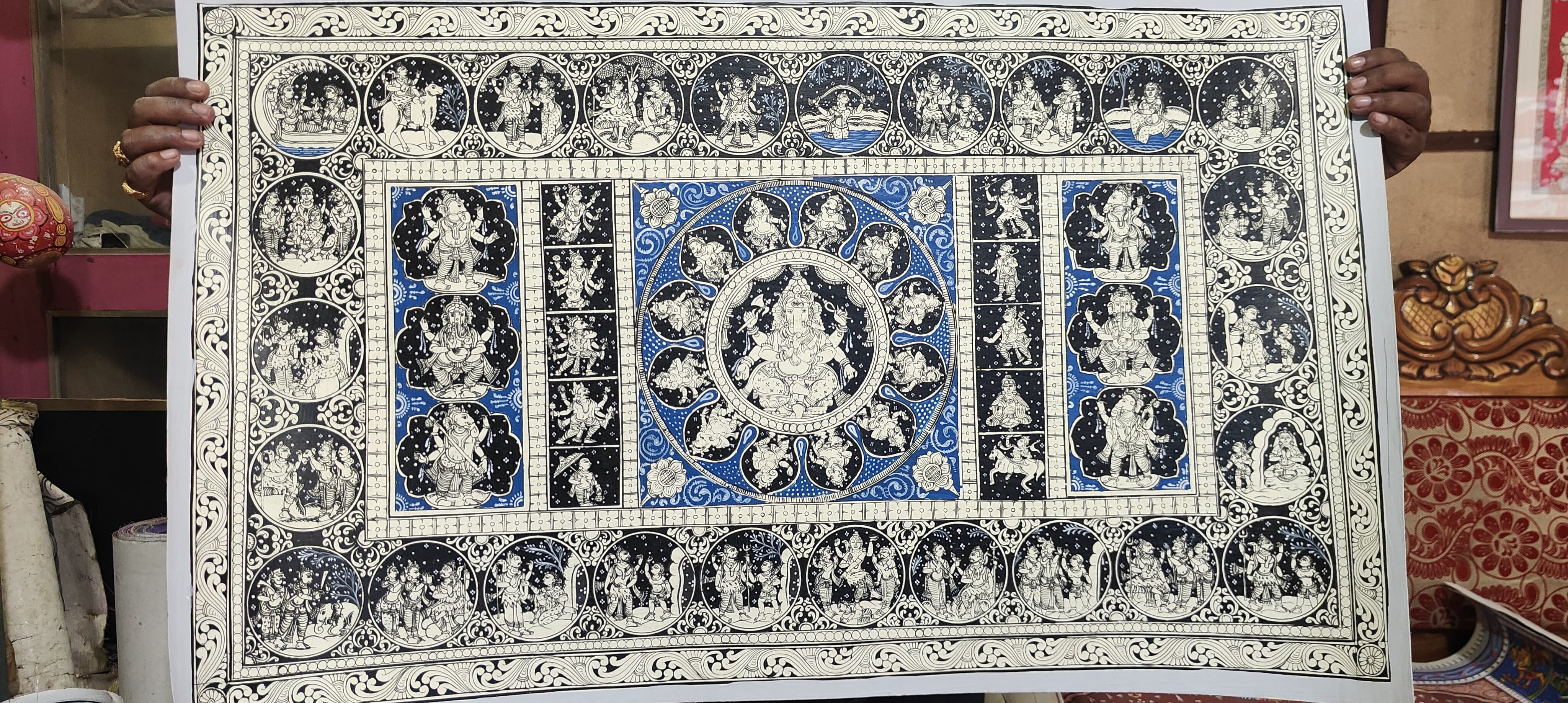 Krishna Procession — Indigo